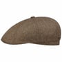 Harridge Silk Flat Cap by Stetson beige-brown