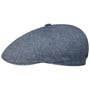 Harridge Silk Flat Cap by Stetson blue