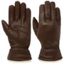 Buvika Deerskin Gloves by Hestra dark brown