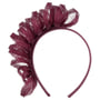 Vinalea Sinamay Fascinator by Seeberger plum