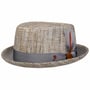 Vendello Pork Pie Cloth Hat by Alfonso D’Este beige-blue