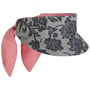 Denim Flowers Visor by bedacht rose