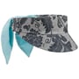 Denim Flowers Visor by bedacht light blue
