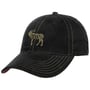 Embroidered Deer Corduroy Cap by Stetson black