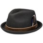Hallett Player Wool Hat by Stetson dark grey