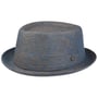 Classic Pork Pie Linen Hat by Lierys blue