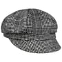 Houndstooth Check Newsboy Cap by Lierys black-white