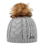 Afra Lux Knit Beanie Hat by Eisbär grey