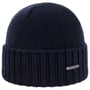 Norham Merino Beanie Hat with Cuff by Stetson navy