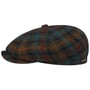 Hatteras Haworth Wool Flat Cap by Stetson mixed colours