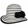 Deronda Twotone Cotton Hat by McBURN black-cream white