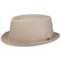 Uni Pork Pie Linen Hat by Lierys beige