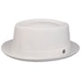 Uni Pork Pie Linen Hat by Lierys white