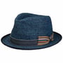 Chrochet Player Raffia Hat by Lierys navy