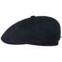 Hatteras Custer Denim Flat Cap by Stetson navy