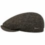 Harris Tweed Driver Flat Cap by Stetson olive-mottled