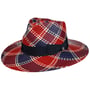 Big Brim Tricolour Panama Hat by Lierys blue-red