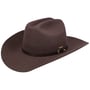Laramie Wool Western Hat by Stetson dark brown