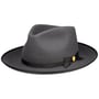 Alcester Fedora 160 Years Fur Felt Hat by Stetson grey