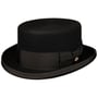 Fur Felt Top Hat by JJ Hats black
