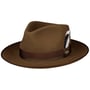 Thornley Fur Felt Fedora Hat by JJ Hats brown