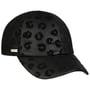 Faux Leather Leo Print Cap by Seeberger black-black
