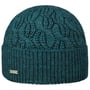 Landesta Beanie with Cuff by Seeberger petrol blue