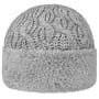 Faux Fur Cuff Knit Hat by Seeberger grey