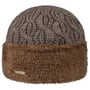 Faux Fur Cuff Knit Hat by Seeberger taupe