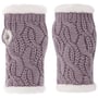 Cable Knit Wrist Warmers by Seeberger lilac