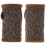 Cable Knit Wrist Warmers by Seeberger taupe