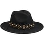 Eyelet Band Fedora Wool Hat by Seeberger black