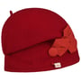 Lindola Milled Wool Hat by bedacht red