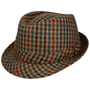 Classic Check Trilby Wool Hat by Alfonso D'Este beige