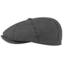 Hatteras Classic Cotton Flat Cap by Stetson black