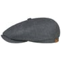 Hatteras Silk Flat Cap by Stetson black-grey