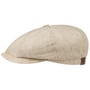 Hatteras Linen Newsboy Cap by Stetson beige