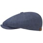 Hatteras Linen Newsboy Cap by Stetson navy