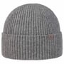 Uni Merino Rib Beanie With Cuff by Lierys grey