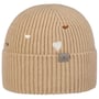 Little Hearts Beanie Hat with Cuff by Lierys beige