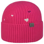 Little Hearts Beanie Hat with Cuff by Lierys pink