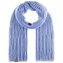 Soft Merino Doubleface Knit Scarf by Lierys blue