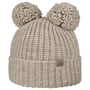 Double Pom Knit Beanie by Lierys oatmeal