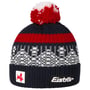 Norrak Pompom Hat by Eisbär black-red