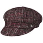 Davalé Newsboy Cap by Lierys burgundy-mottled