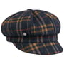Shetland Wool Stripes Newsboy Cap by Lierys blue