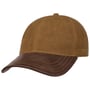 Cotton Cap with Leather Visor by Stetson brown