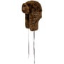 Leo Fake Fur Aviator Hat by Kangol brown