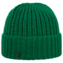 Uni Rib Knit Beanie Hat with Cuff by Loevenich green