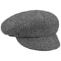 Milled Wool Newsboy Cap by Loevenich grey